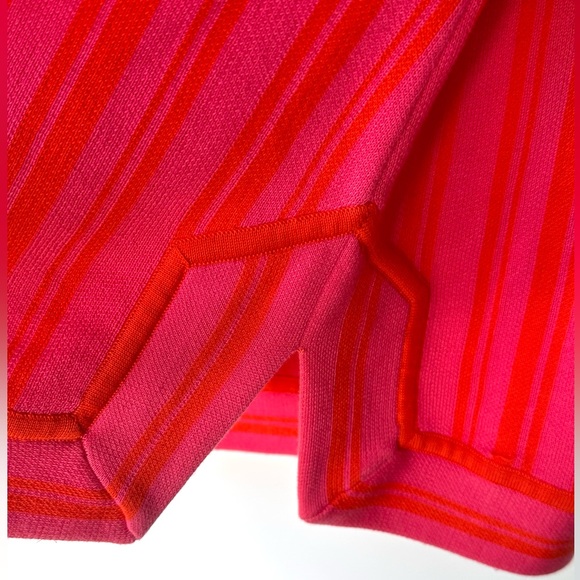 EUC Tory Burch Gina Tunic, Poppy Red Jersey Cotton (Pink and Orange), size S - Picture 7 of 10